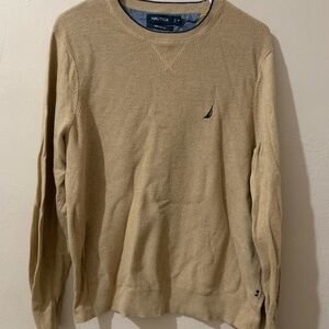 Nautica Men's Beige Crewneck Sweater